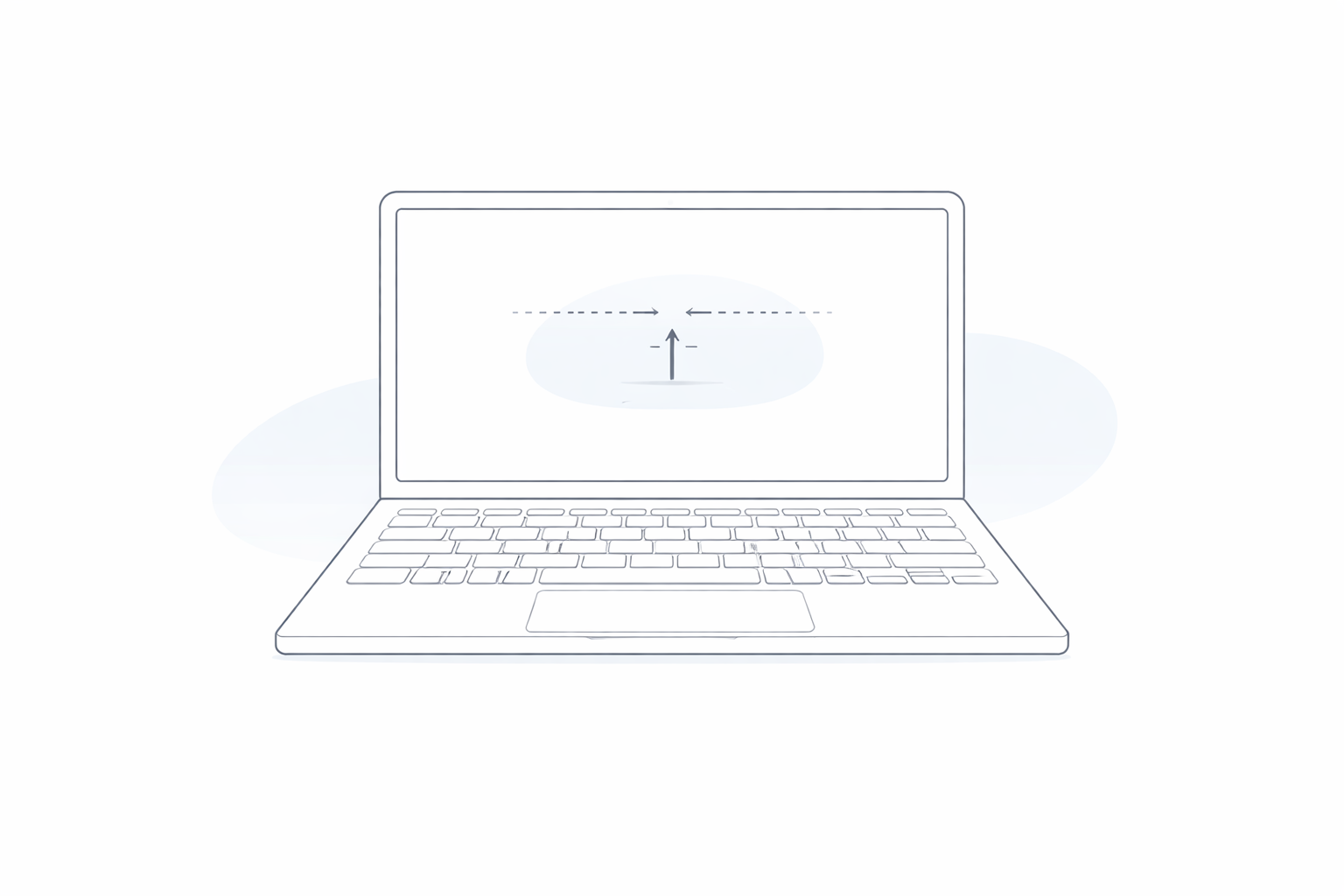 入力で思考が途切れるイメージ（図）